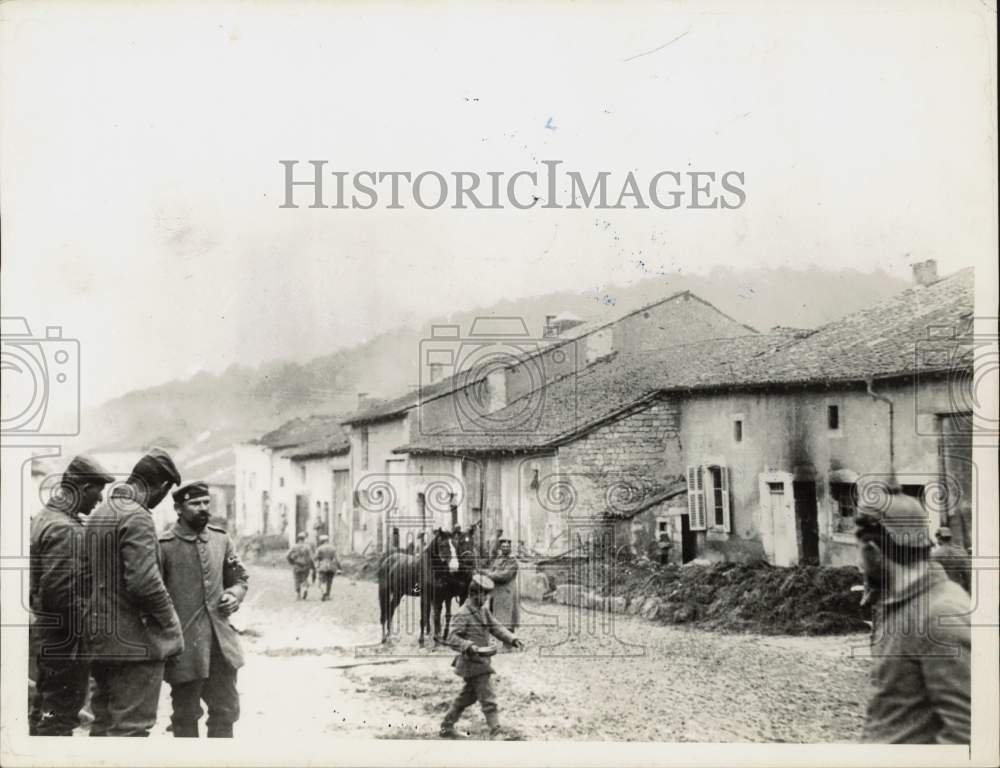 Press Photo St. Michiel, France where the allies are dislodging the Germans, WWI- Historic Images