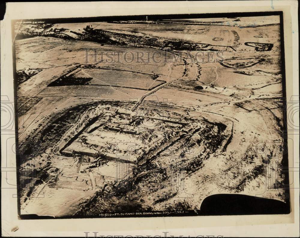 Press Photo A fort at Verdun after bombing during World War I - kfx02005- Historic Images