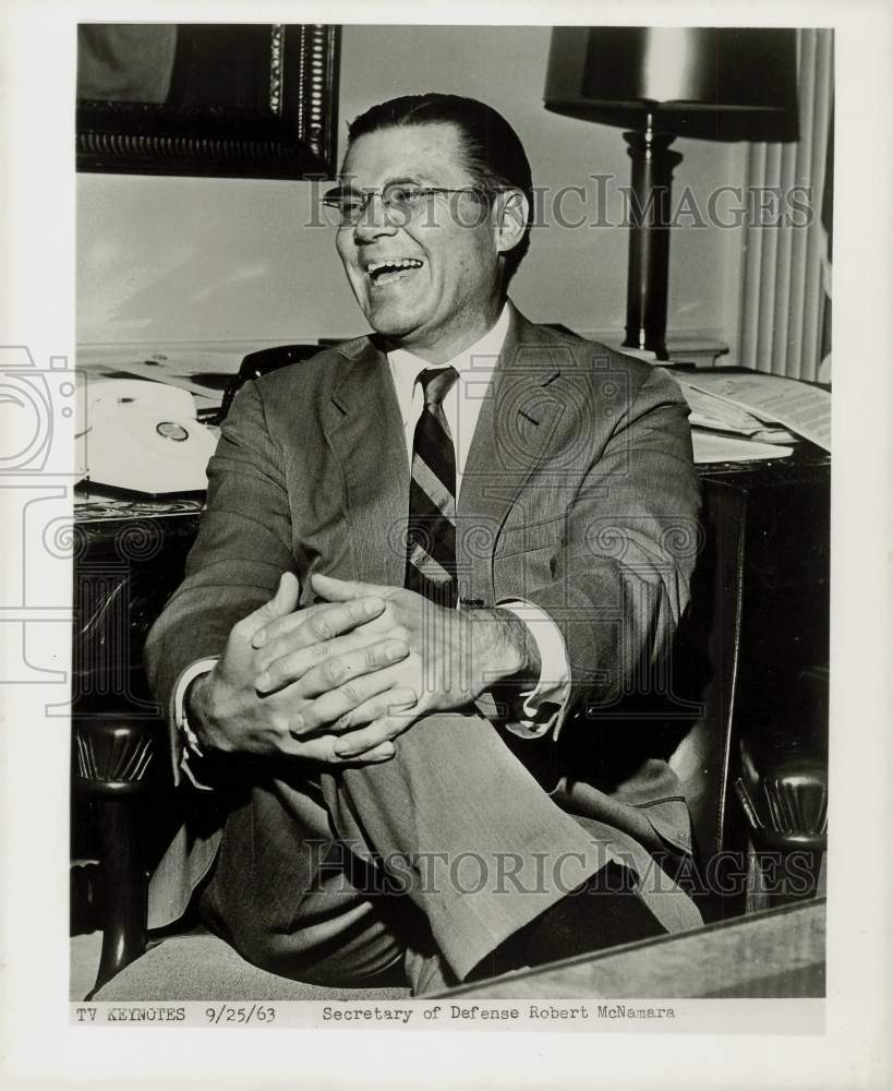 1963 Press Photo Secretary of Defense Robert McNamara - kfx23961- Historic Images