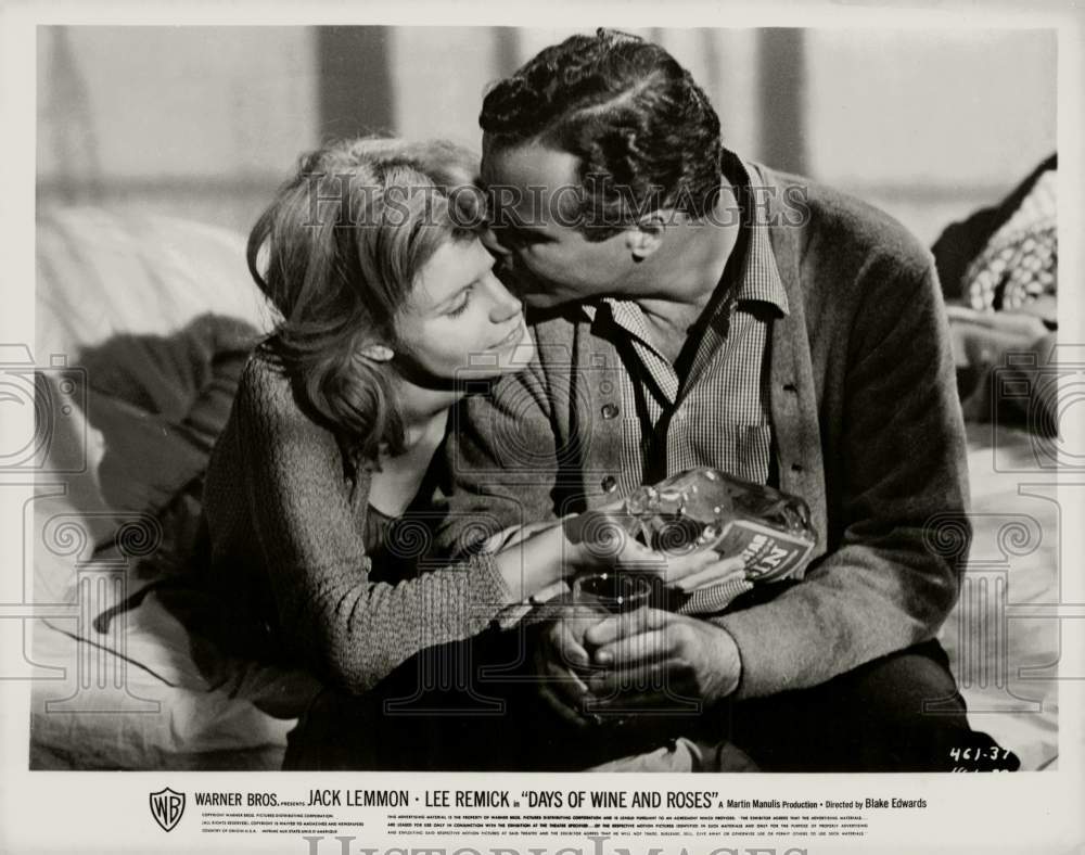 Press Photo Lee Remick and Jack Lemmon in &quot;Days of Wine and Roses&quot; Movie Scene- Historic Images