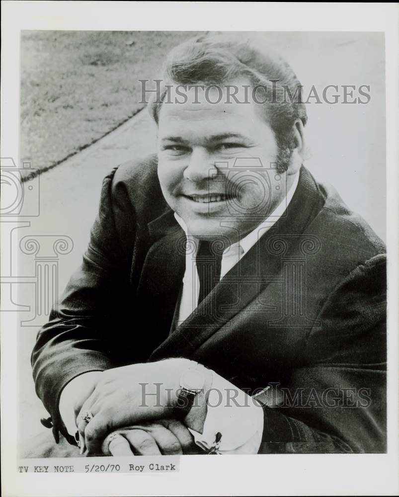 1970 Press Photo Country Musician Roy Clark - kfx33174- Historic Images