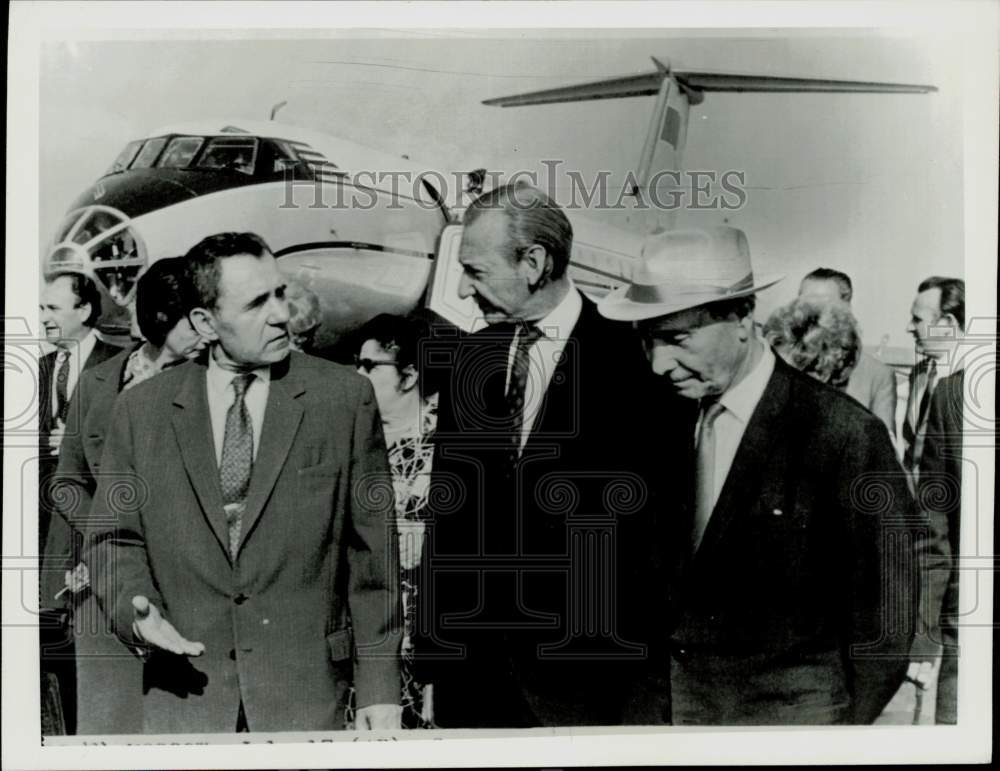 1972 Press Photo U.N.'s Kurt Waldheim Meets Soviet Foreign Ministers in Moscow- Historic Images
