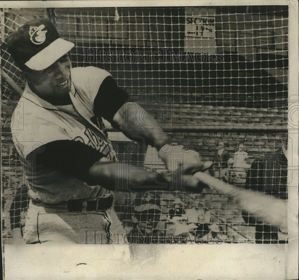 1967 Press Photo Frank Robinson at Baltimore Orioles Spring Training, Miami - Historic Images