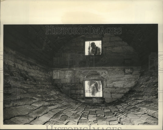 1965 Press Photo Storage tanks of sugar loaf type made of limestone - Historic Images