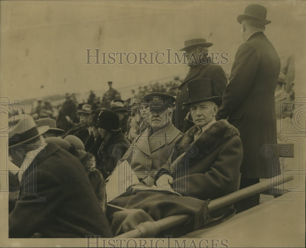 1928 Press Photo VP Charles Dawes, Gen JR Smith at West Point Academy - Historic Images