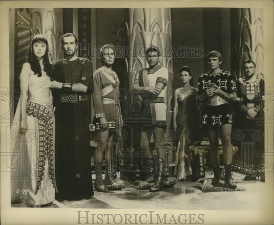 1961 Press Photo Eleanora Rossi Drago, Massimo Sebato in David & Goliath - Historic Images