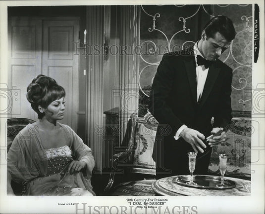 1966 Press Photo I Deal In Danger starring Robert Goulet, Eva Pflug - Historic Images