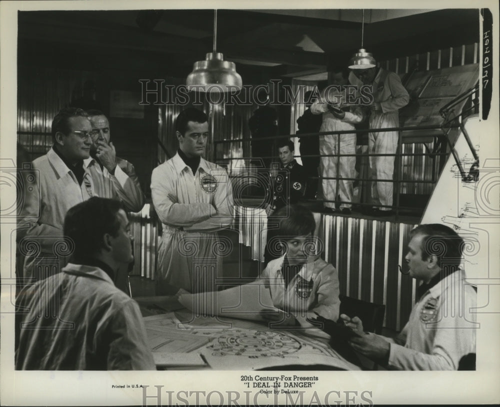 1966 Press Photo I Deal In Danger starring Robert Goulet, Eva Pflug - Historic Images