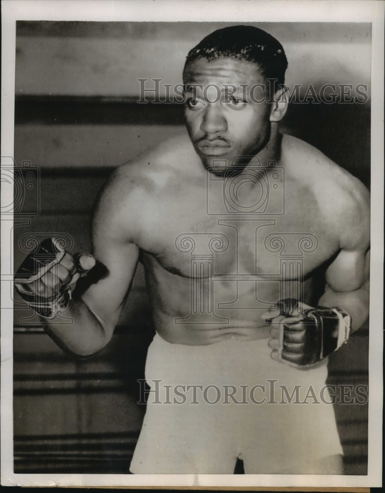 1954 Press Photo Boxer Charley Powell Training in San Francisco - Historic Images