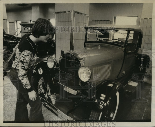 1975 1928 Ford Model A Roadster Car from Roaring 20's Auto Museum - Historic Images