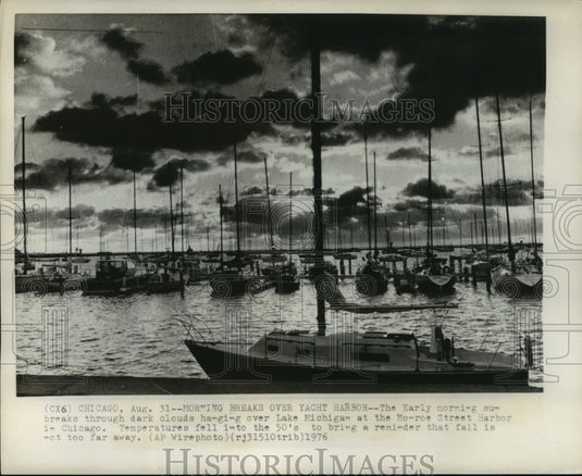 1976 Lake Michigan Monroe Street Harbor, Chicago  - Historic Images