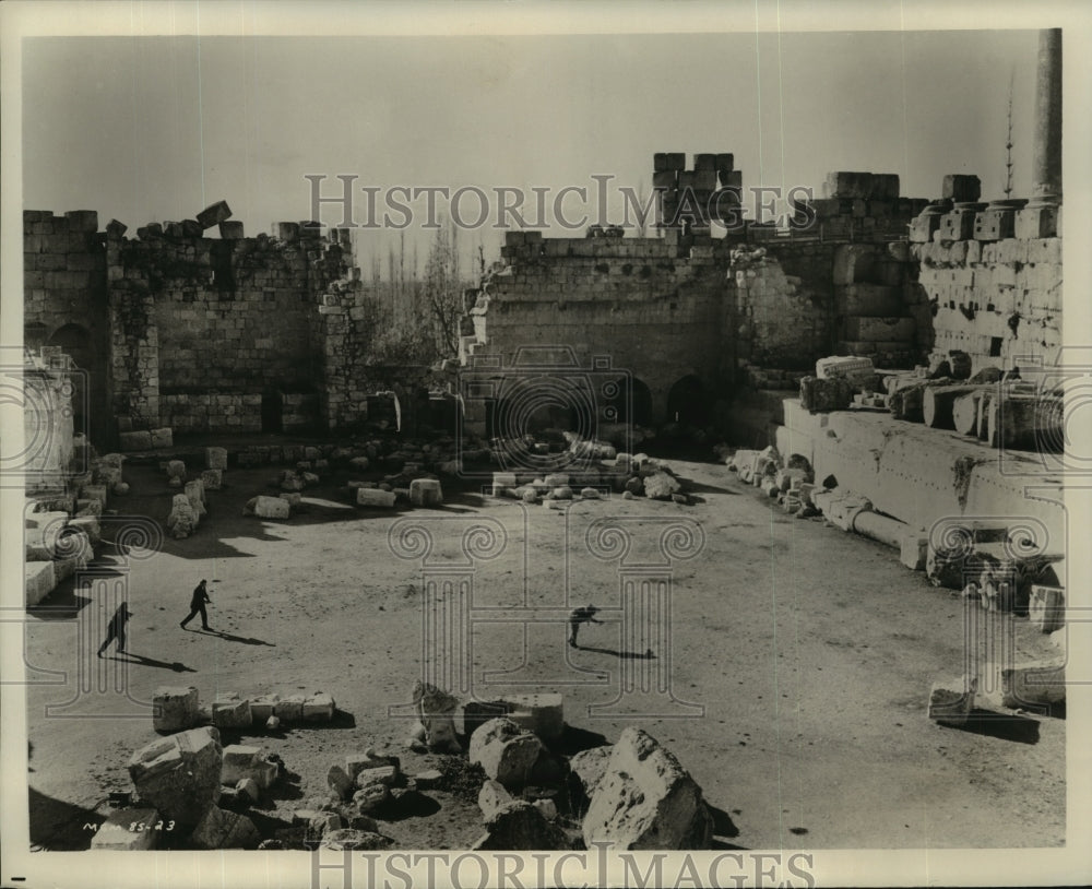 Baalbeck Ruins in Movie Scene from &quot;Where the Spies Are&quot; - Historic Images