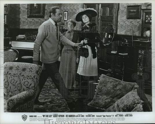 1964 Press Photo My Fair Lady starring Rex Harrison, Audrey hepburn - Historic Images