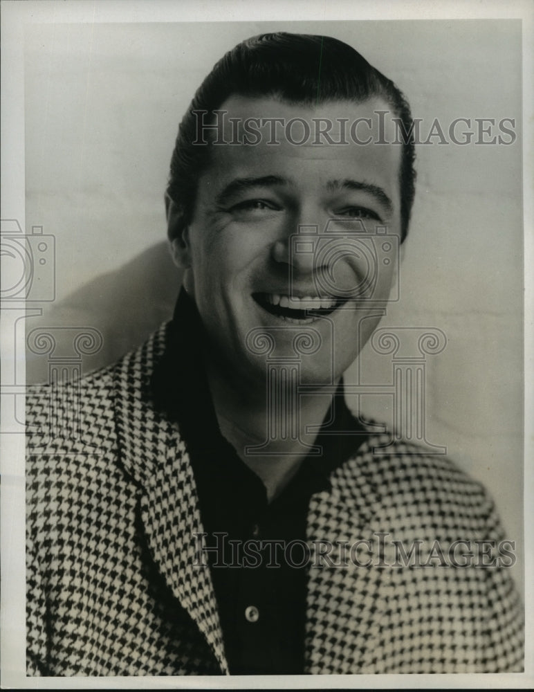 1963 Press Photo The Ed Sullivan Show guest starring Robert Goulet - Historic Images