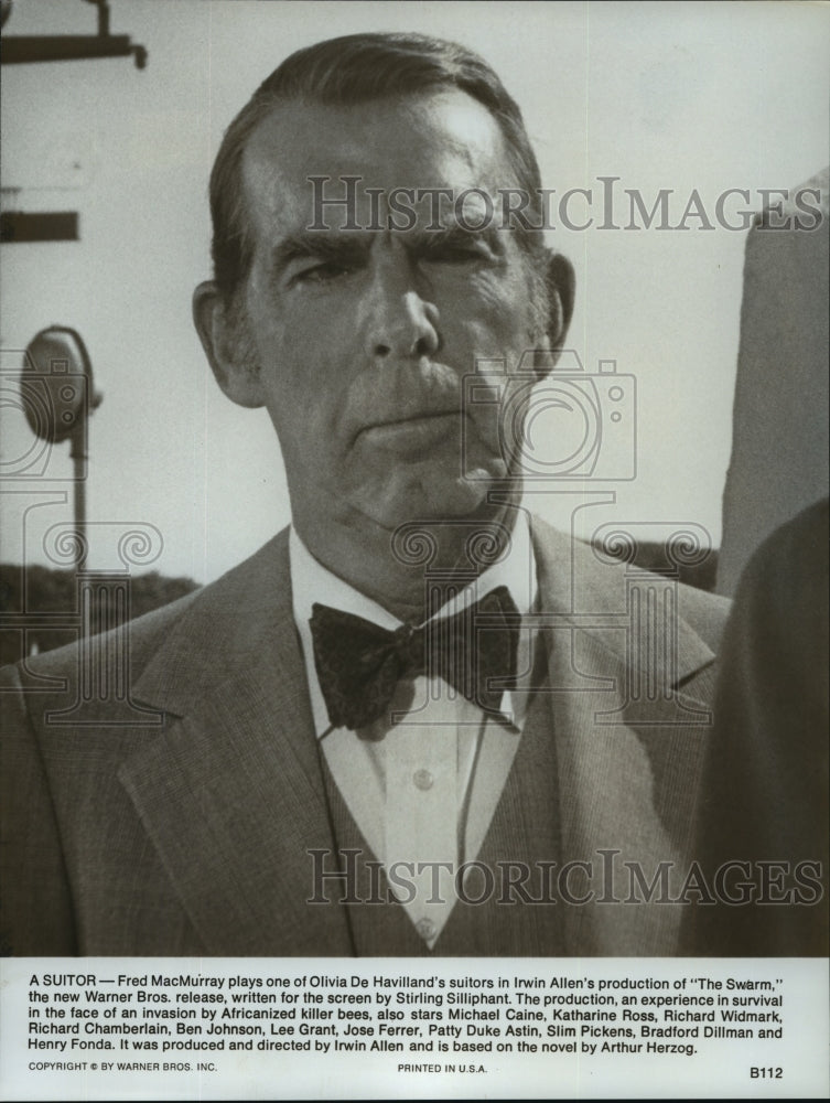 1978 The Swarm starring Fred MacMurray  - Historic Images