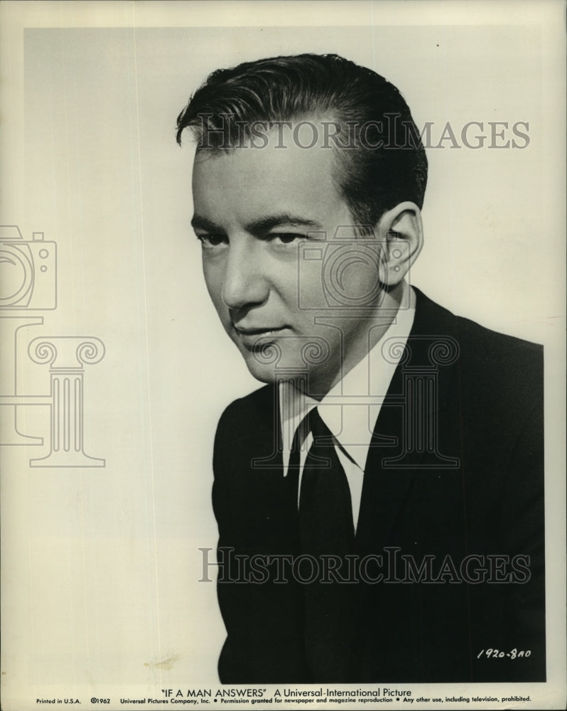 1962 Press Photo If A Man Answers from Universal starring Bobby Darin - Historic Images