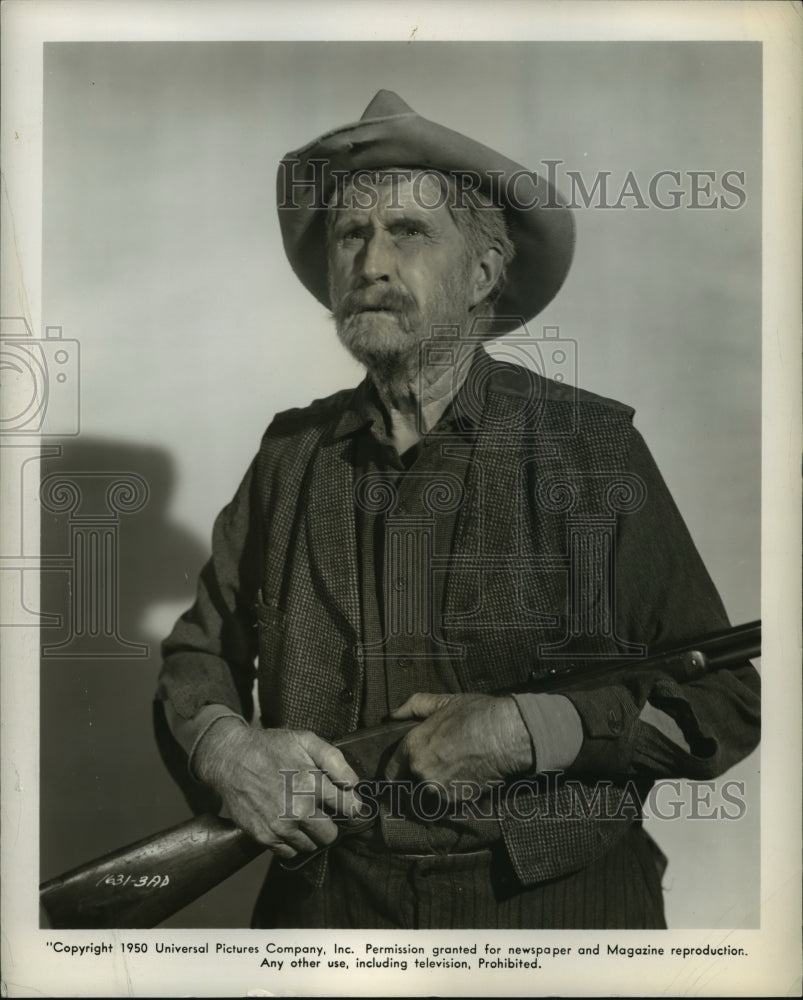 1950 Press Photo Russell Simpson starring Joel McCrea from Universal - Historic Images