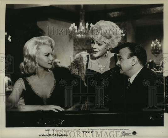 1964 Press Photo Paul Gilbert, Val Avery, Carroll Baker in 