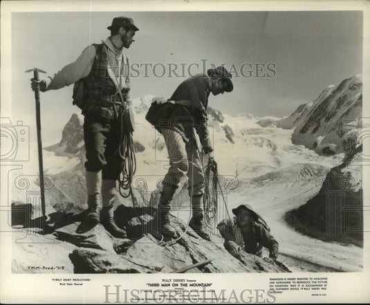 1959 Press Photo Third Man on the MountainJames Donald, Michael Rennie - Historic Images