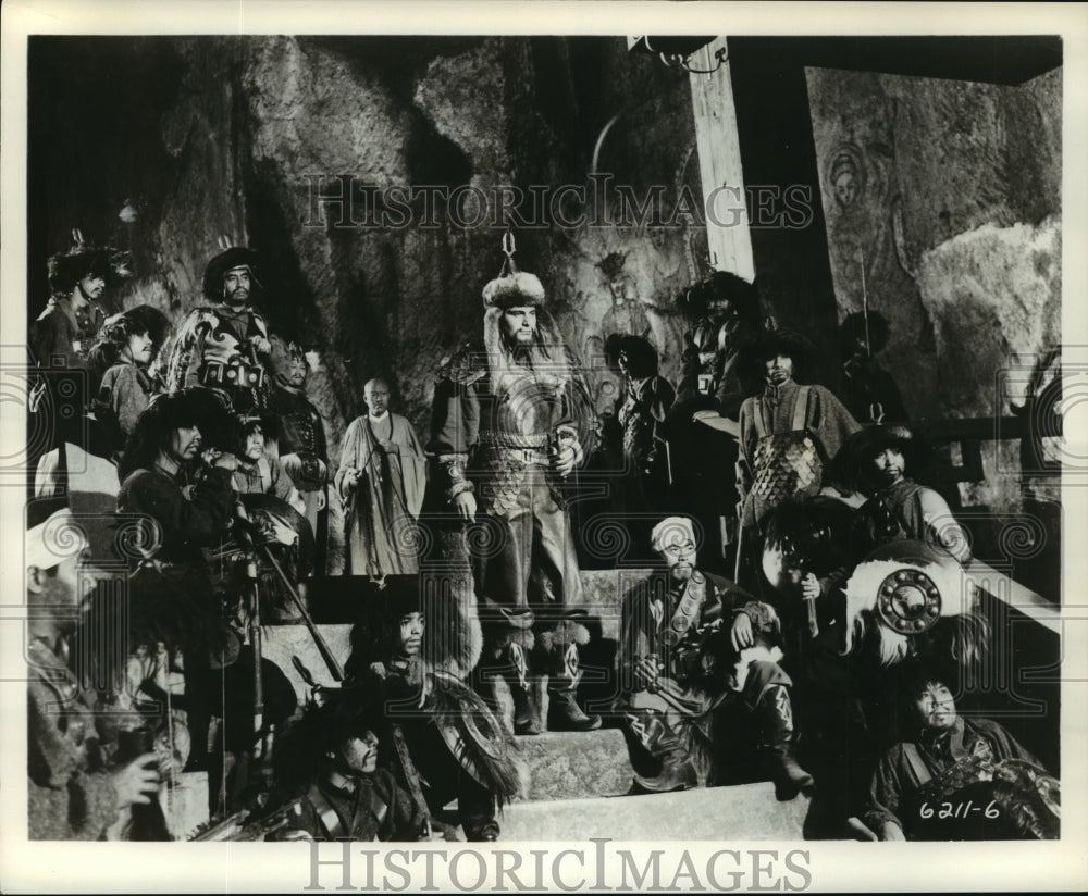 1962 Press Photo Marco Polo with Pierre Cressoy, Rory Calhoun - Historic Images