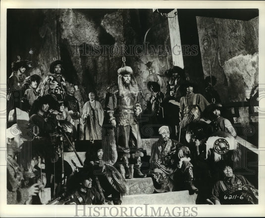 1962 Press Photo Marco Polo with Pierre Cressoy, Rory Calhoun - Historic Images