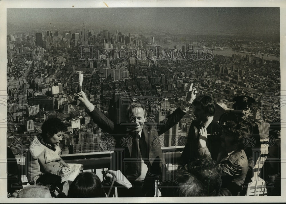 1976 Senator Henry M. Jackson at Twin Towers During New York Tour - Historic Images