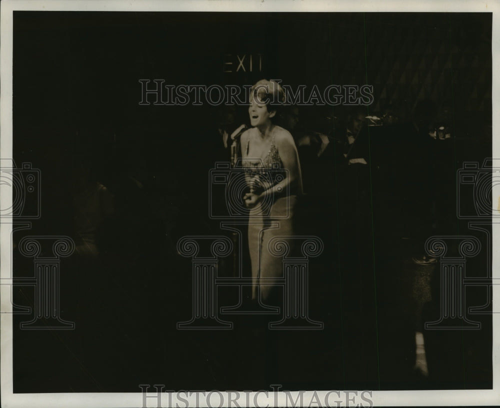 Actress/Singer Lannie Kazan During Performance  - Historic Images