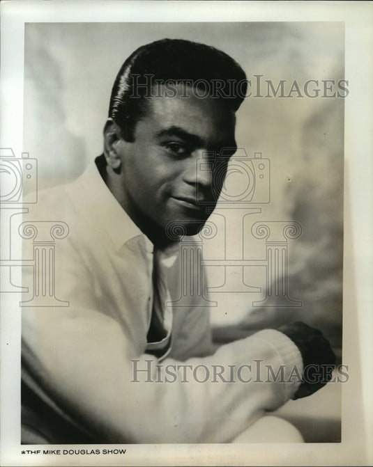 Singer Johnny Mathis for "The Mike Douglas Show"  - Historic Images