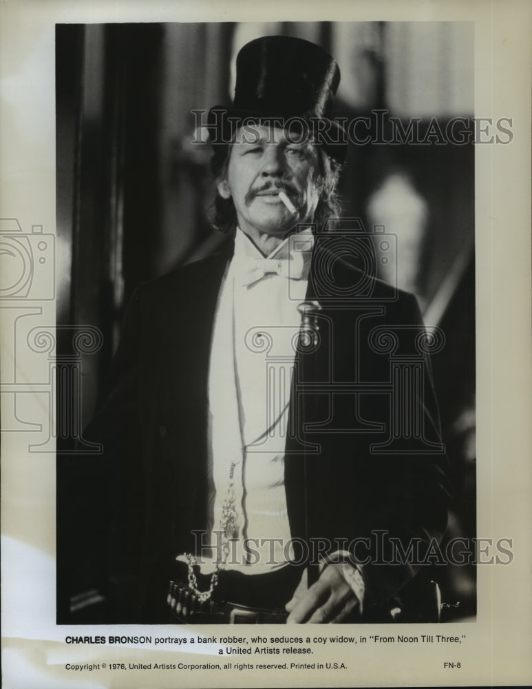 1976 Actor Charles Bronson in "From Noon Till Three"  - Historic Images
