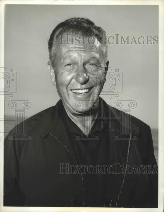 1965 Press Photo Ralph Bellamy guest stars on ABC TV/c The FBI - Historic Images