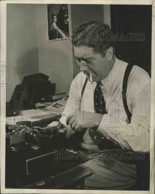 1940 Press Photo Quentin Reynolds noted war correspondent & author - Historic Images