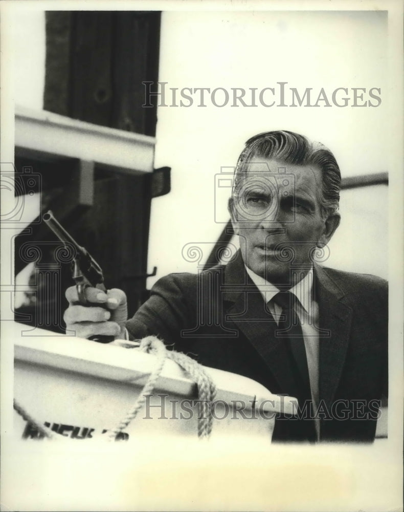 1967 Press Photo Michael Rennie guest stars on The FBI on ABC - Historic Images