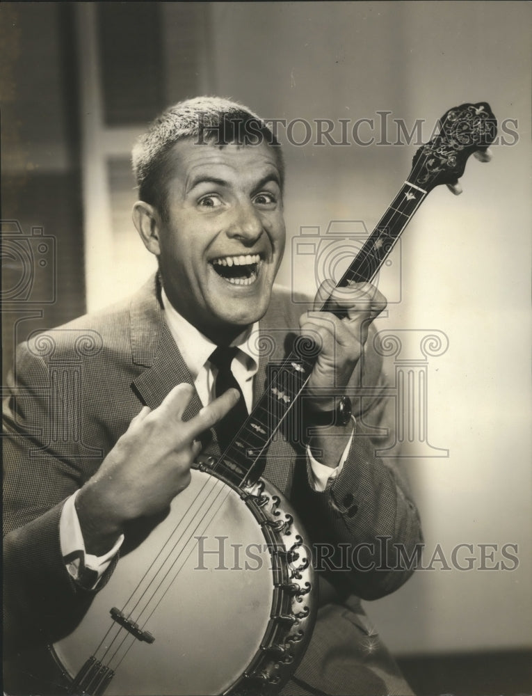 1963 Press Photo Comedian Jerry Van Dyke on show Picture This on CBS - Historic Images