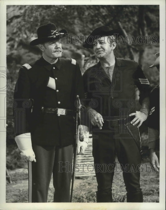 1965 Press Photo F Troop on ABC with Forrest Tucker, Andrew Duggan - Historic Images