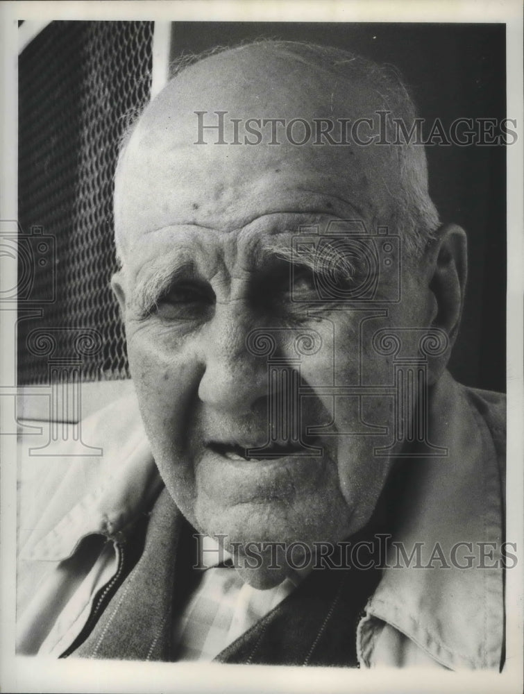 1962 Press Photo horse trainer Jim Fitzsimmons at Belmont Park - Historic Images