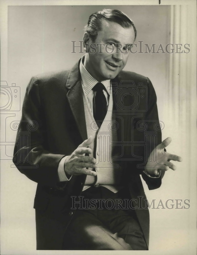 1967 Press Photo Jack Paar in &quot;A Funny Thing Happened on the Way to Hollywood&quot; - Historic Images