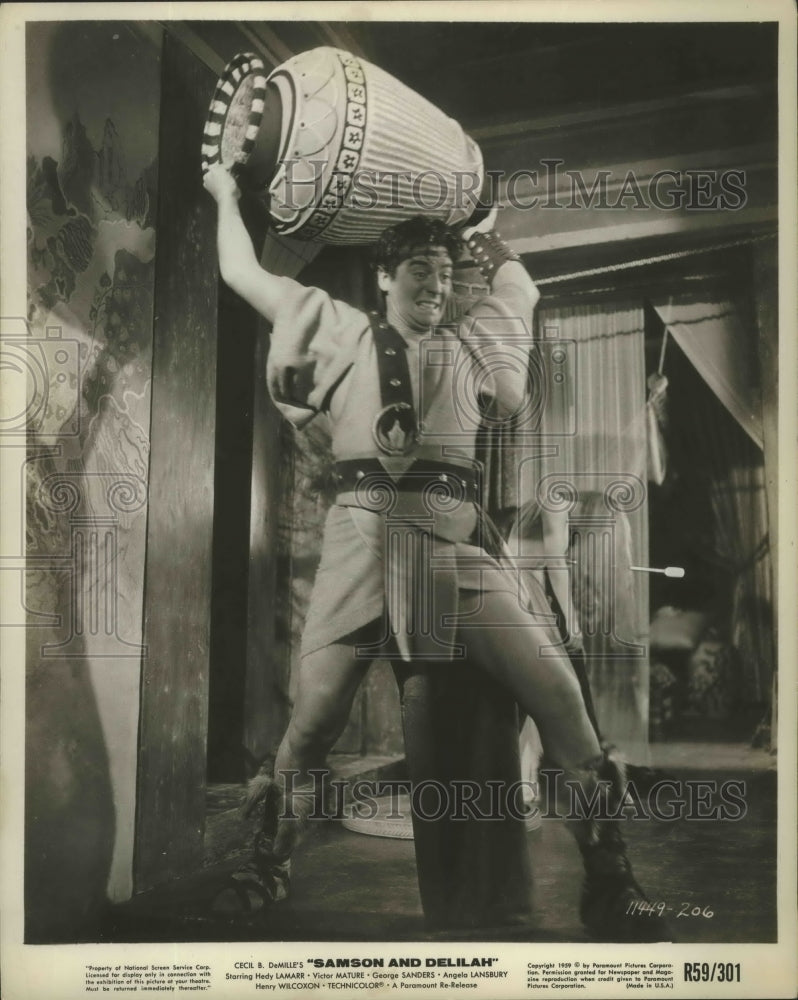 1949 Press Photo Samson and Deliah starring Victor Mature - Historic Images