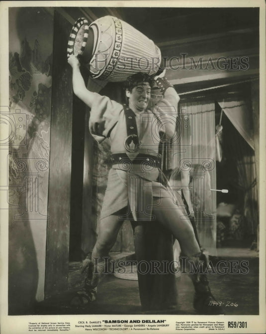 1949 Press Photo Samson and Deliah starring Victor Mature - Historic Images