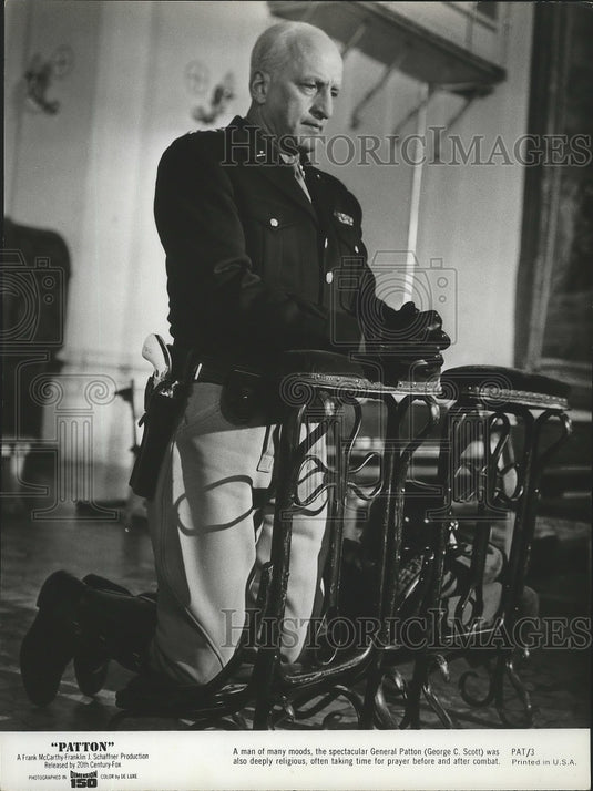 1970 Press Photo George C Scot stars in Patton from 20th Century Fox - lfx04965 - Historic Images