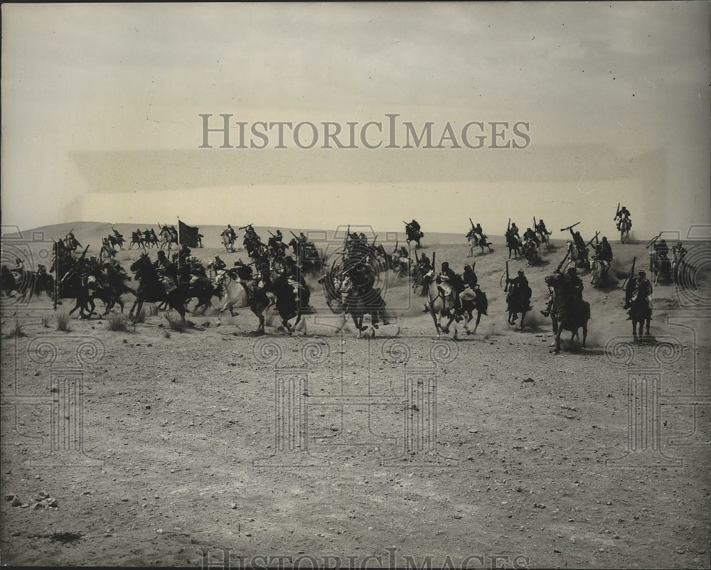 1962 Press Photo scene from &quot;Lawrence of Arabia&quot; capture of Aqaba - Historic Images