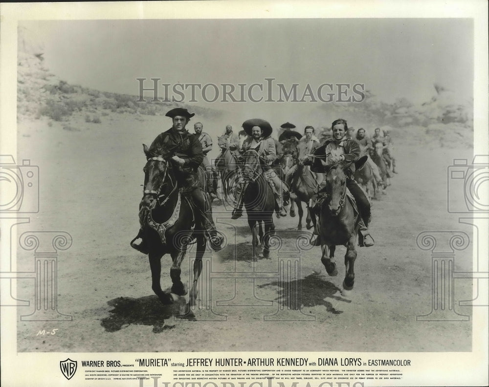 1965 Press Photo scene from &quot;Murieta&quot; starring Jeffrey Hunter, Arthur Kennedy - Historic Images