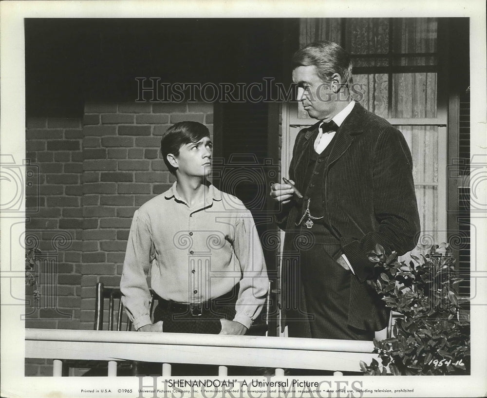 1954 Press Photo Scene in Universal&#39;s Civil War Adventure &quot;Shenandoah&quot; - Historic Images