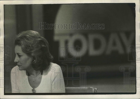 1976 Shows Barbara Walters During the "Today Show" on NBC - Historic Images