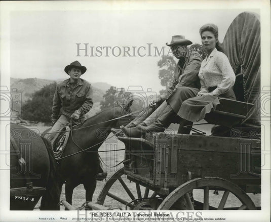 Press Photo Scene from "He Rides Tall" Starring Tony Young & Dan Duryea - Historic Images