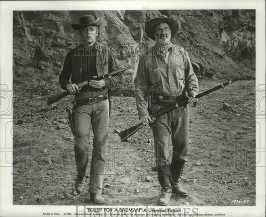 1947 Press Photo Scene from "Bullet for A Badman" Starring Audie Murphy - Historic Images