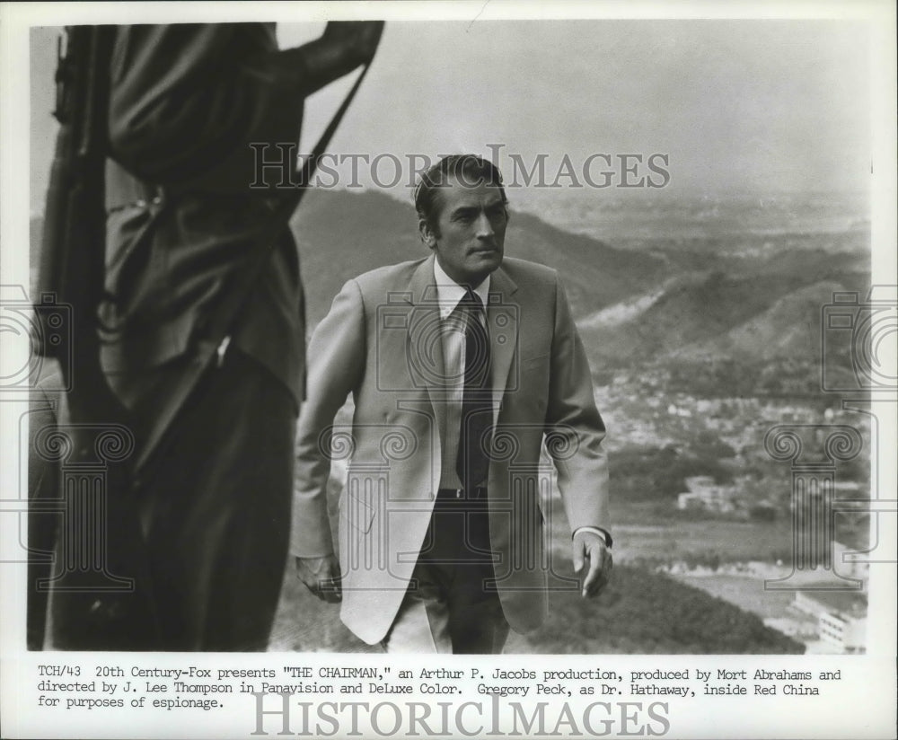 Scene from &quot;The Chairman&quot; Starring Gregory Peck  - Historic Images