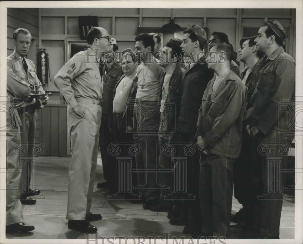 1956 Press Photo Phil Silvers Stars in &quot;Sgt Bilko&quot; - Historic Images