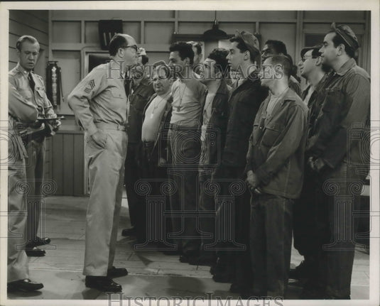 1956 Press Photo Phil Silvers Stars in "Sgt Bilko" - Historic Images