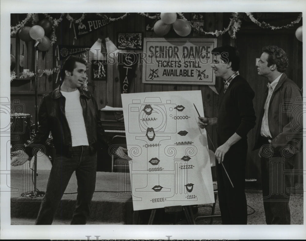 Scene from &quot;Fonzie the Superstar&quot; Starring Henry Winkler - Historic Images