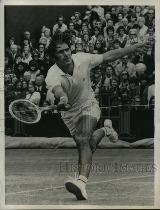 1971 Press Photo Marty Riessen Returns to Onny Parum During Men's Singles - Historic Images